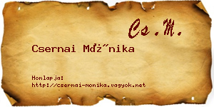 Csernai Mónika névjegykártya