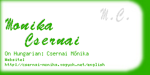 monika csernai business card
